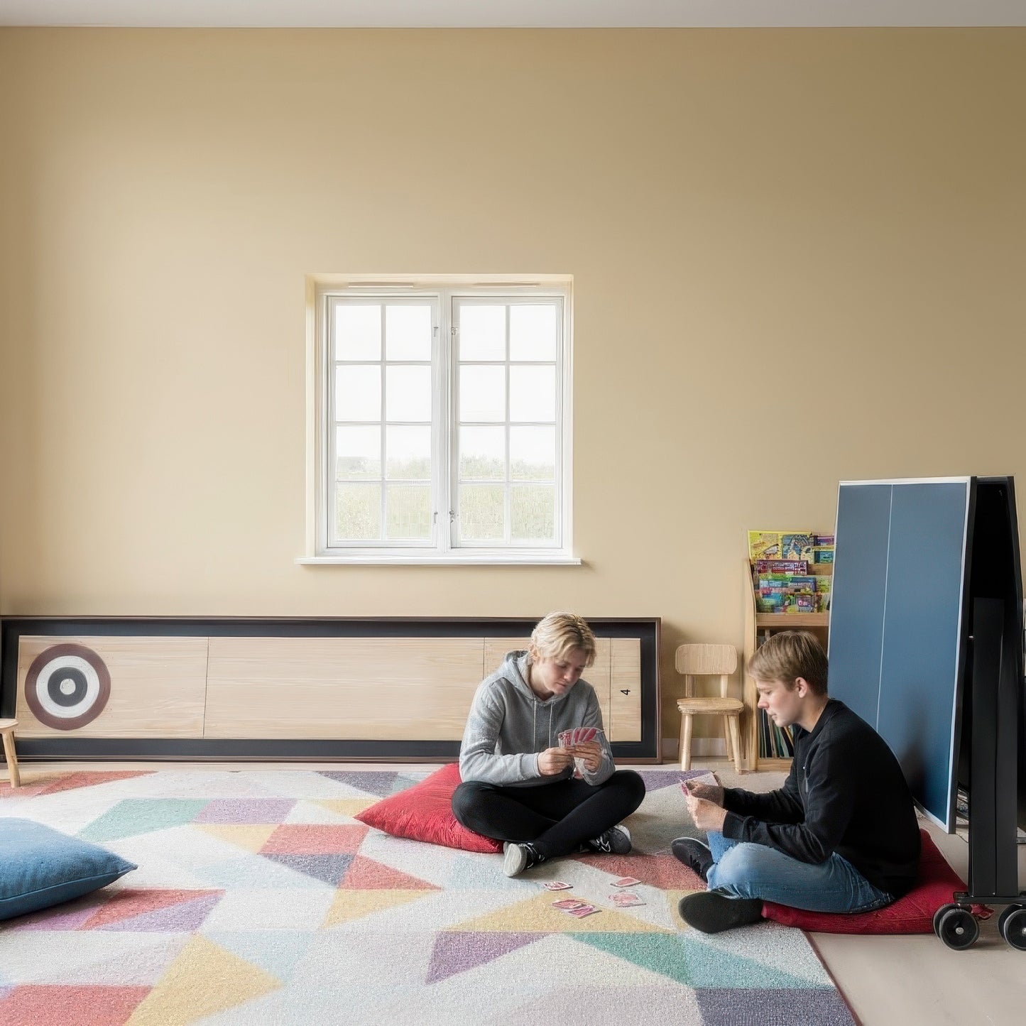 Premium Shuffleboard - i dansk design og med foldbare ben