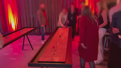 Premium Shuffleboard - i dansk design og med foldbare ben